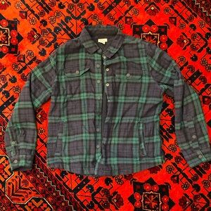 LL Bean Womens Fleece Lined Flannel size XS